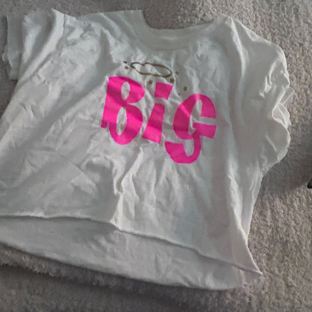 Angel Halo Kids' Tee in White and Pink